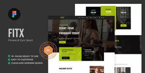 Fitx - Fitness & Gym Figma Template