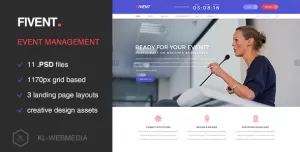 Fivent - Conference & Event PSD Template