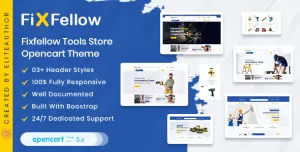 Fixfellow - Tools Store OpenCart Theme