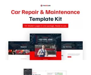 FixMeCar - Car Repair Business Elementor Template Kit