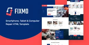 Fixmo – Smartphone Repair Services HTML Template