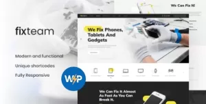 FixTeam  Electronics & Mobile Devices Repair WordPress Theme