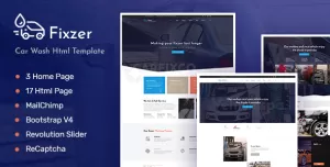 Fixzer - Car Service, Car Washing HTML Template