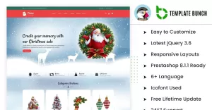 Flame Christmas - Prestashop Theme for eCommerce Website Template