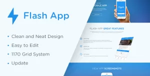 Flash App - HTML Landing Page