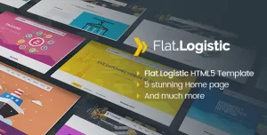 Flat Logistic - SEO, Social Media & Multipurpose HTML5 Template