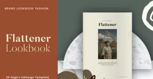 Flattener Brand Lookbook Fashion Magazine Template