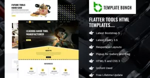 Flatter Tools - Tools Shop HTML5 Website Template