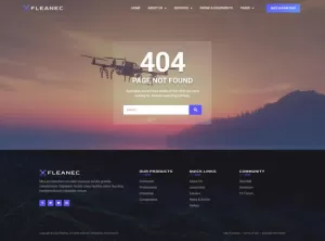 Fleanec - Aerial Photography & Videography Elementor Template Kit