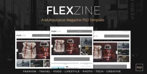 FlexZine -  Magazine PSD Template