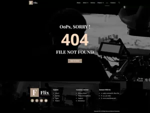 Flix - Film & Video Production Elementor Template Kit