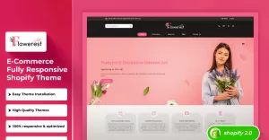 Flowerest - Flower Shop & Bokay  Responsive Shopify 2.0 Theme