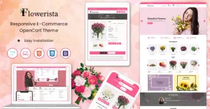 Flowerista - Elegant OpenCart 4.0.1.1 Template For Flower And Boutique Ecommerce Stores