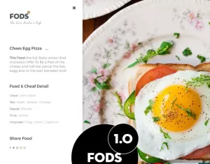 FODS - The Live Foodies Cafe PSD Template - TemplateMonster