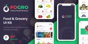 FOGRO  Food & Grocery Mobile App UI Kit