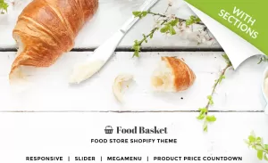 Food Basket - Food Store Shopify Theme - TemplateMonster