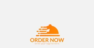 Food Ordering Logo Design Template