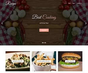 Food WordPress Theme Free Download for Restaurant & Cafe