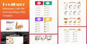 FoodBuzz-Restaurant, Cafe, Bar and Food shop HTML Template