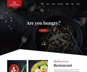 Foodie WordPress theme for food restaurant cafe bistro fine dining chefs
