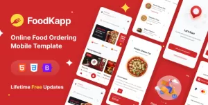 foodkapp - Online Food Ordering  Mobile Template