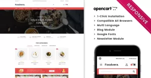 Foodvera - The Fast Food and Restaurant Store Opencart Theme