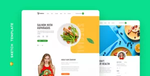 Foolivery – Health Food Template for Sketch