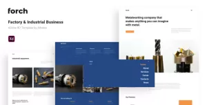 Forch - Factory & Industrial Business Adobe XD Template