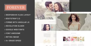 Forever - Wedding Couple & Agency/Planner HTML5 Template