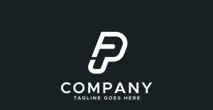 FP letter minimal logo design template - TemplateMonster