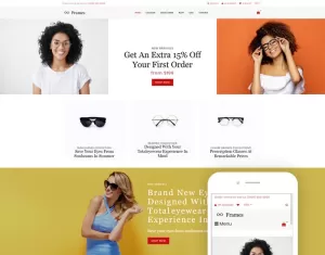 Frames - Glasses Store Clean Shopify Theme - TemplateMonster