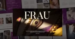 Frau - Fashion Business Keynote Template - TemplateMonster