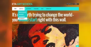 Free Art School WordPress Theme