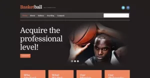 Free Basketball Bootstrap WordPress Template
