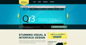Free Blue Web Design WordPress Theme - TemplateMonster