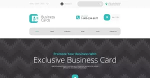 Free Business Cards Store WooCommerce Theme - TemplateMonster