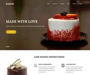 Free Cake Art WordPress Theme Download For Bakery Cookies Makers