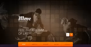 Free Dancing Studio Website Template - TemplateMonster
