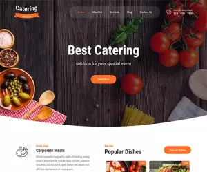 Download Free Catering WordPress Theme For Street Food Chef Recipes