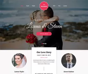 Free Download Wedding Planner WordPress Theme for Marriages