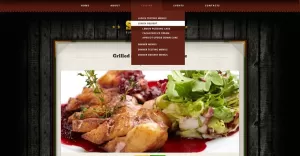 Free European Restaurant Responsive Website Design