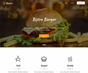 Free Fast Food WordPress Theme Download For Barbecues Cafes