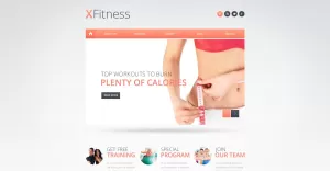 Free Fitness Club Website Template