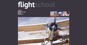 Free Flight School Responsive Website Template