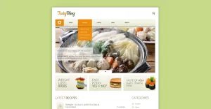 Free Food Recipes WordPress Theme & Website Template