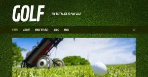 Free Golf Responsive WordPress Website Theme