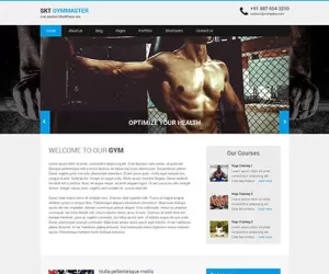 Free Gym Health Club WordPress Theme Download For Fitness Site