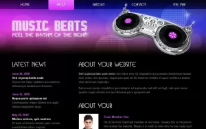 Free HTML5/CSS3 Template - Music Website Template