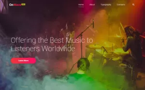 Free HTML5 Music Website Template