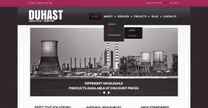 Free industrial Ecology Responsive Website Template